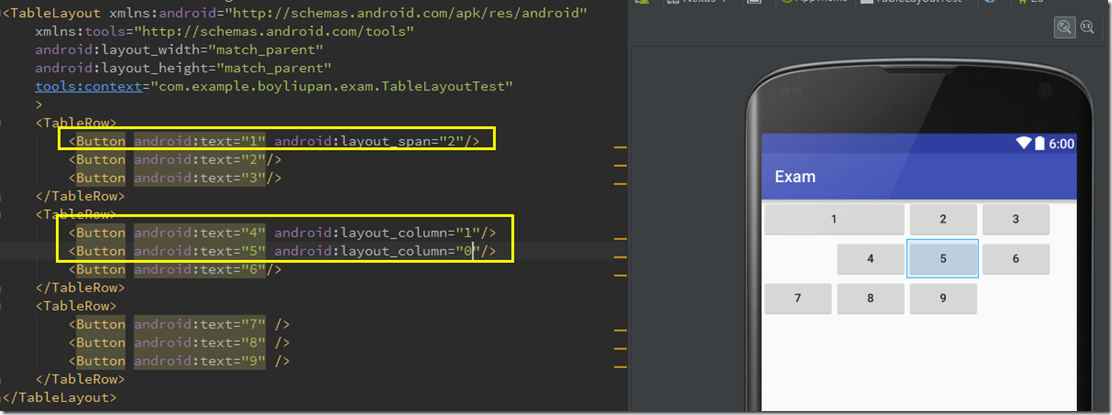 Android开发自学笔记(Android Studio)—4.1布局组件