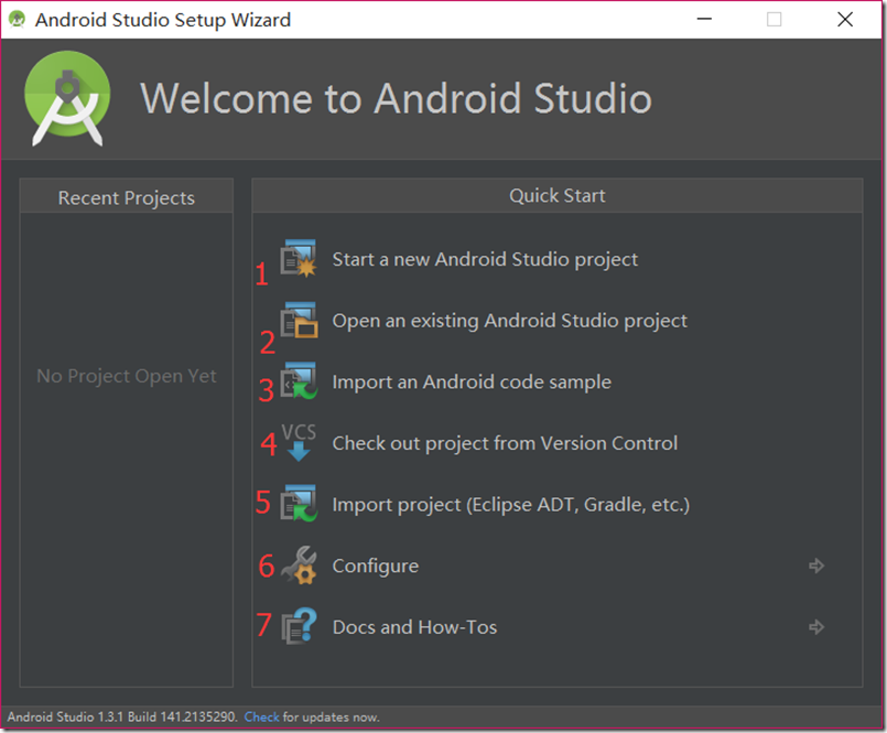 Android开发自学笔记(Android Studio1.3.1)—1.环境搭建