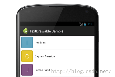 【FastDev4Android框架开发】列表头生成带文本或者字母的图片开源库TextDrawable使用和详解(二十二)