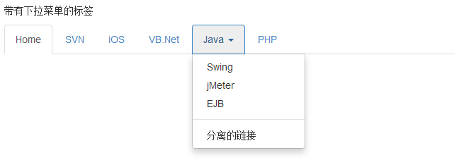 Bootstrap 下拉菜单（Dropdown）