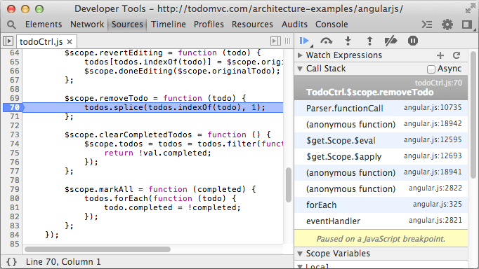 调试 JavaScript 脚本