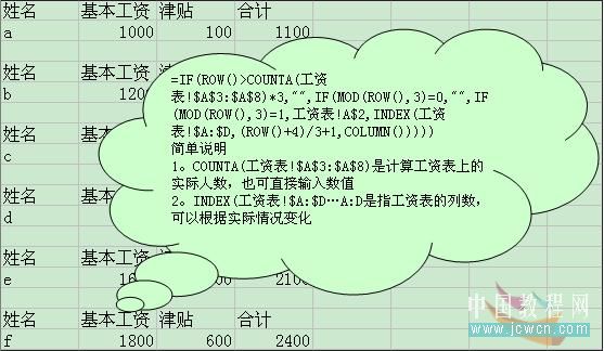 EXCEL 制作工资条的一个简单方法