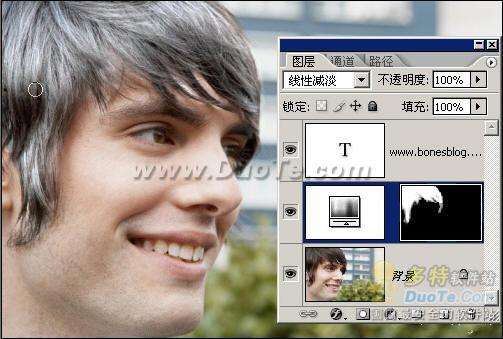 Photoshop照片处理教程：瞬间白发苍苍