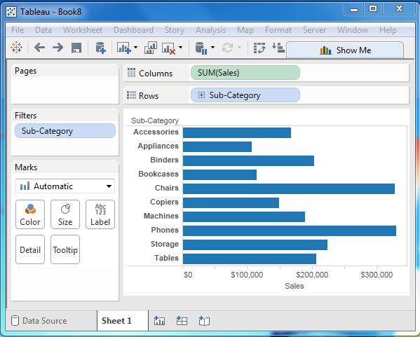 Tableau 上下文过滤器